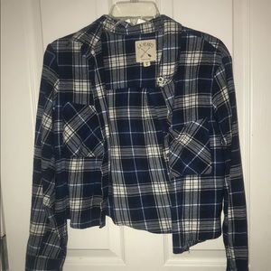 Pacsun cropped flannel